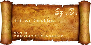 Szilva Dorottya névjegykártya
